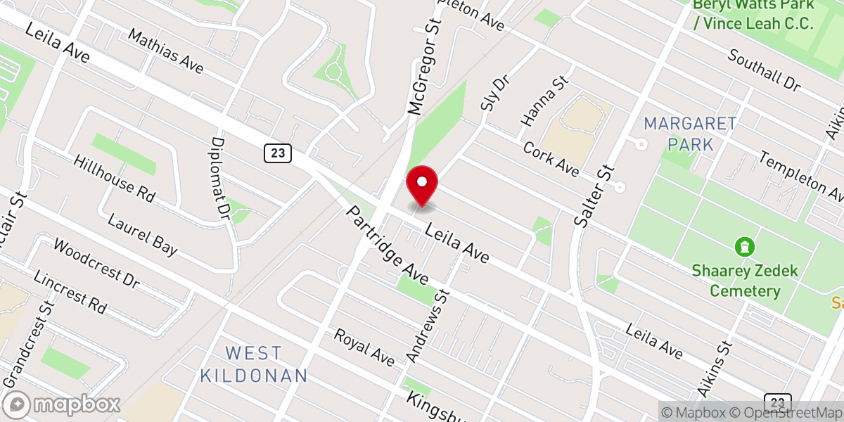 Map showing location of Emmanuel United Pentecostal Church