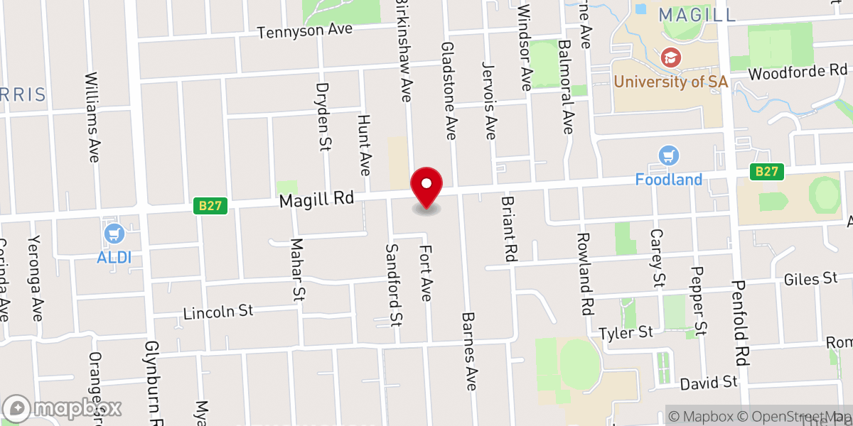 Map showing location of St Joseph's Catholic Church