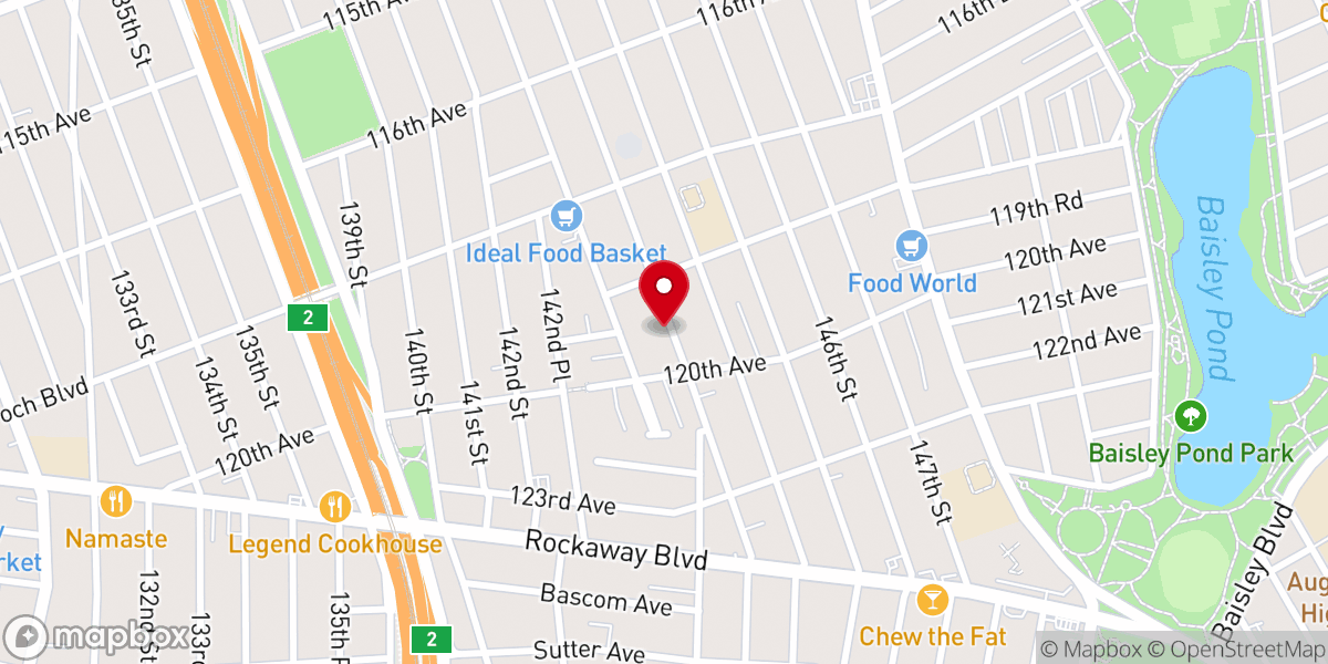 Map showing location of New Life True Apostolic Fellowship Church Of God In Christ, Inc.