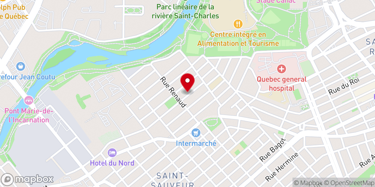 Map showing location of Église communautaire Mosaïque