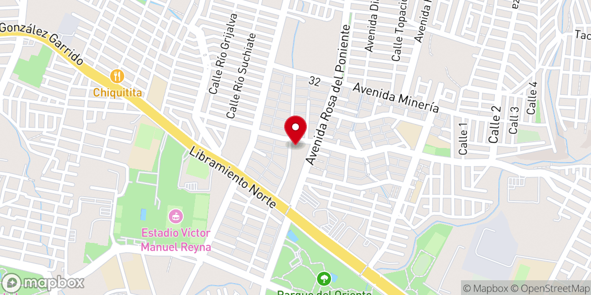 Map showing location of Parroquia del Señor de La Misericordia