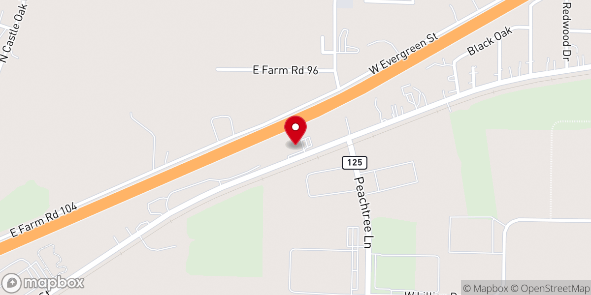 Map showing location of East Gate Regional Church