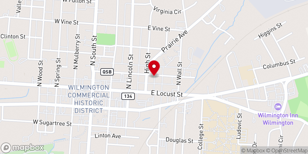 Map showing location of Macedonia Primitive Baptist Church