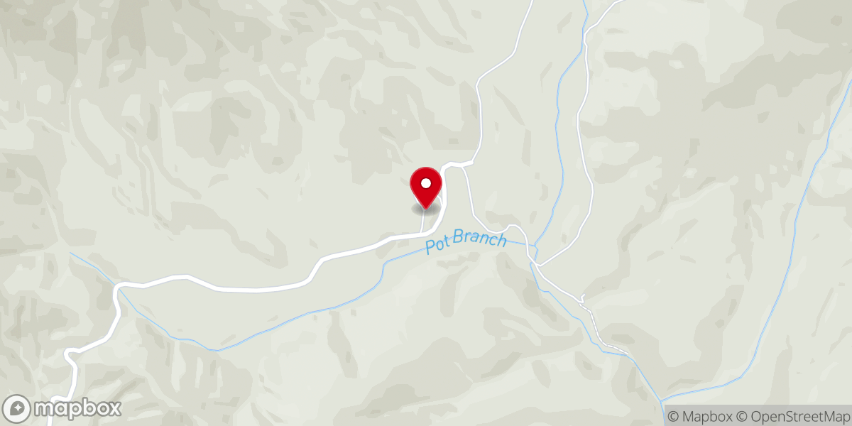 Map showing location of Fellowship Baptist Church