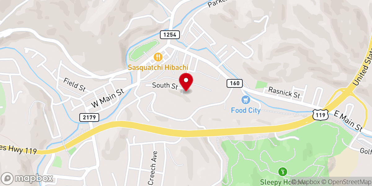 Map showing location of Saint Stephen Catholic Church