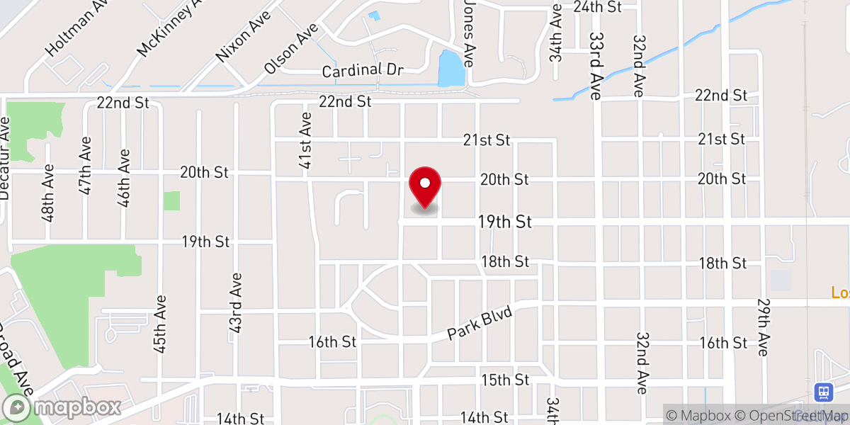Map showing location of Mc Dowell Memorial Church-God