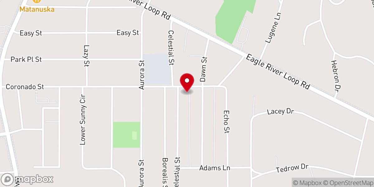 Map showing location of Community Christian Church