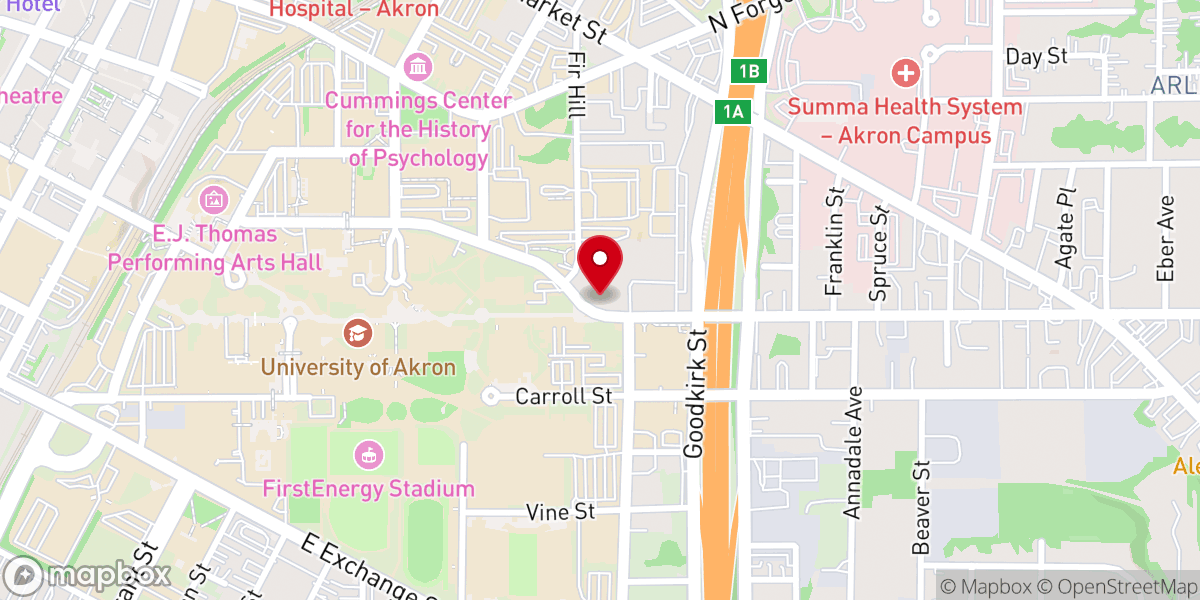 Map showing location of Campus Focus