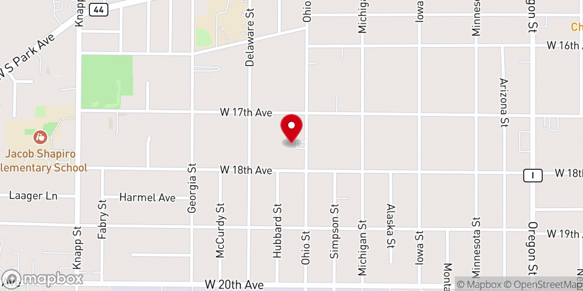 Map showing location of Faith of a Child Learning Center