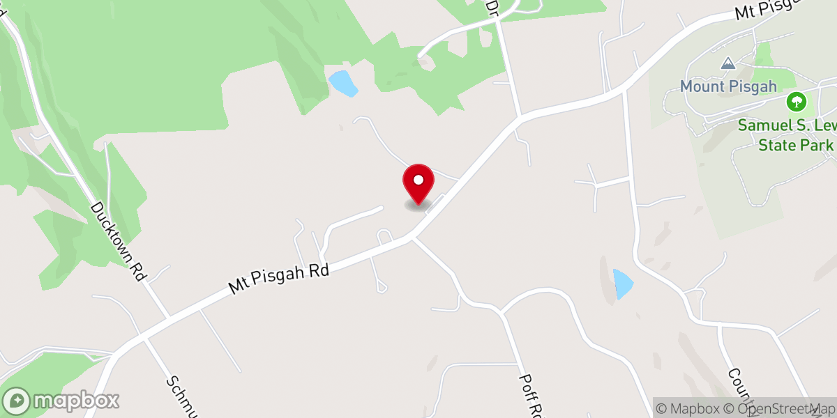 Map showing location of Mount Pisgah Trinity United Methodist Church
