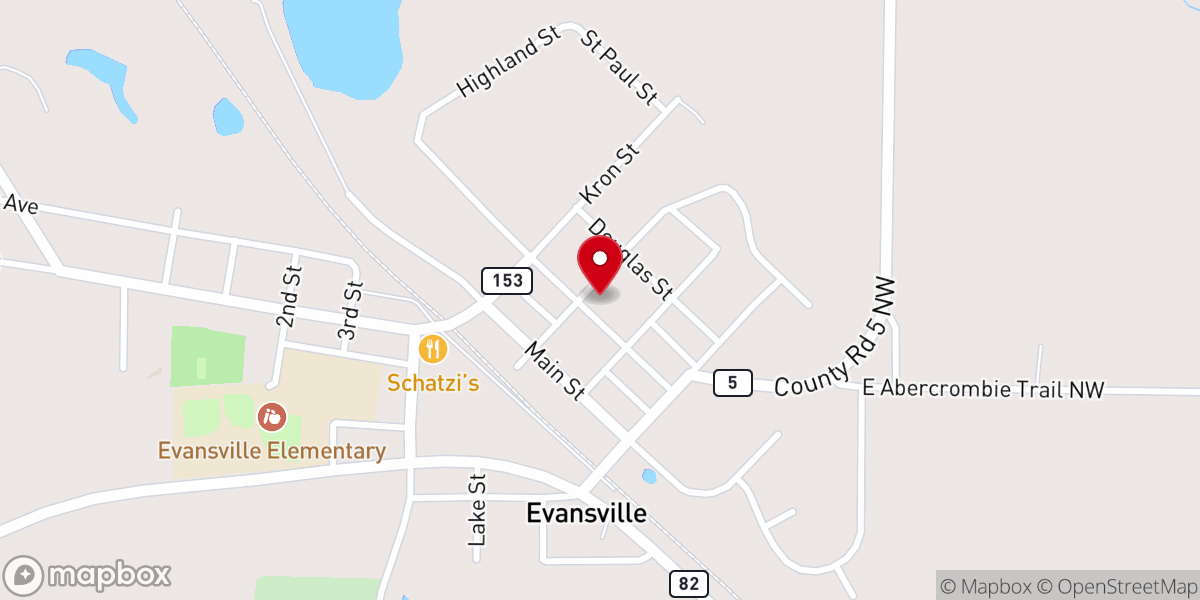Map showing location of Calvary Covenant Church