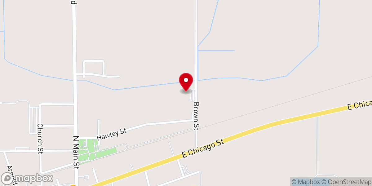 Map showing location of Word of Life Outreach Center