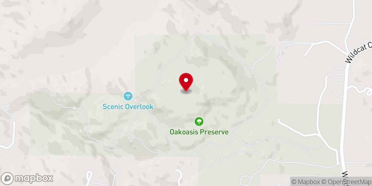 Map showing location of Oakoasis County Preserve