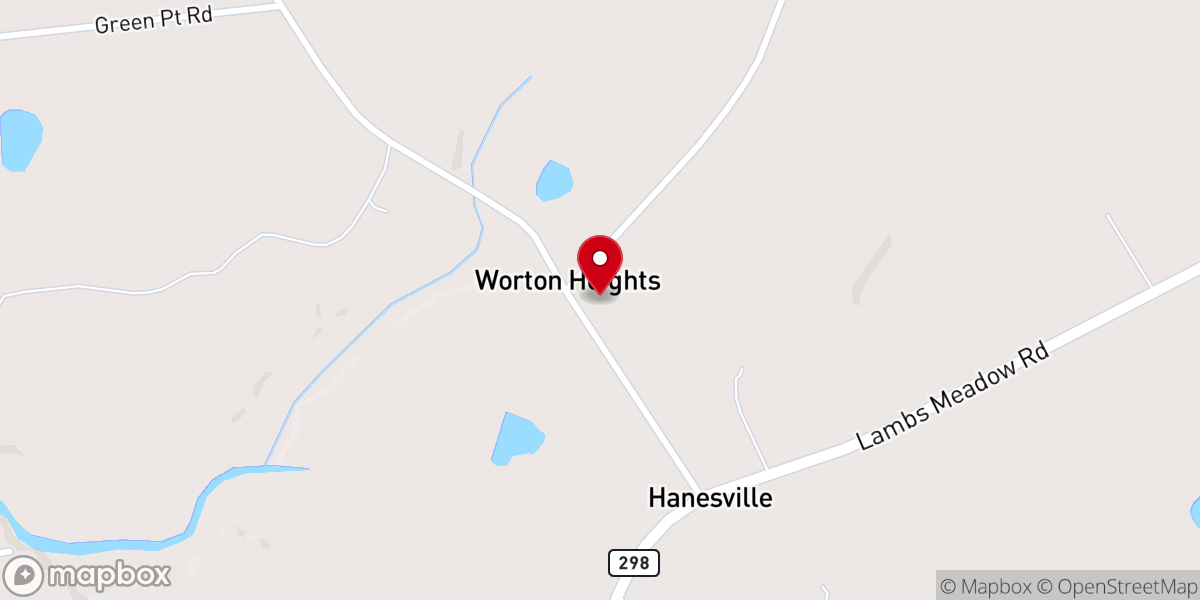 Map showing location of St James United Methodist Church