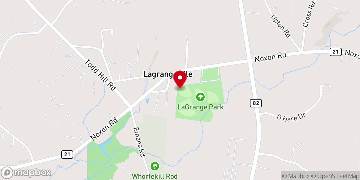 Map showing location of Lagrangeville