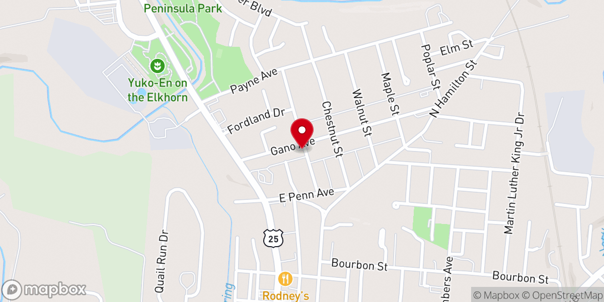 Map showing location of Georgetown Church of God