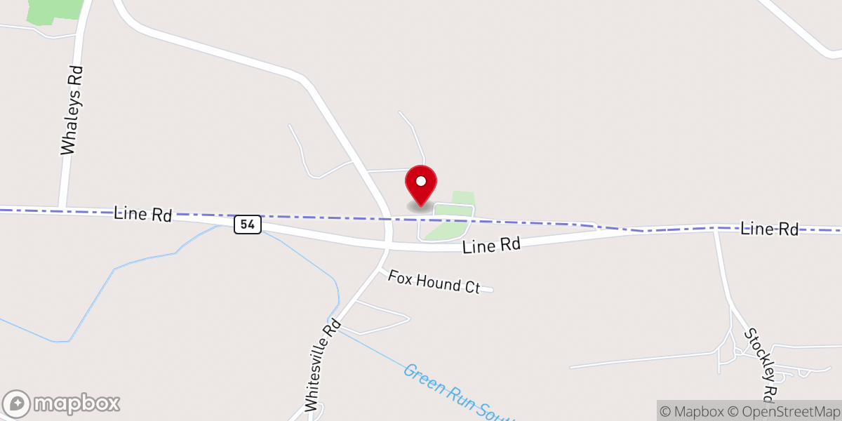 Map showing location of Line Church,Inc.