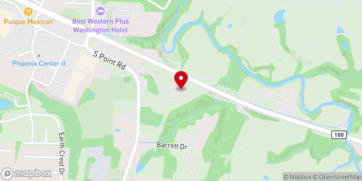 Map showing location of Presbyterian Church-Washington