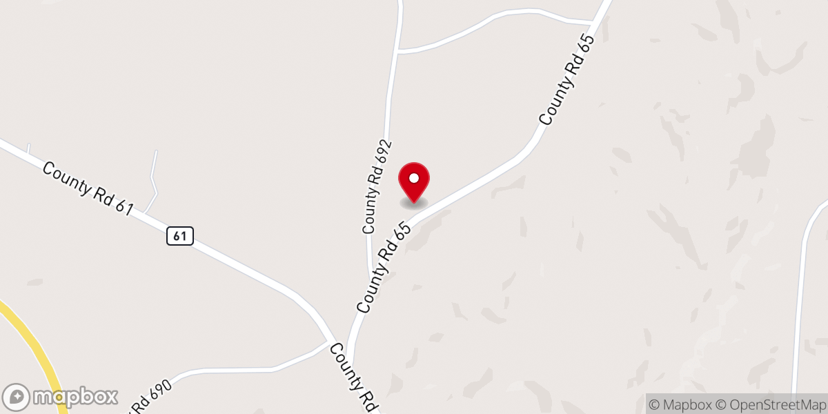 Map showing location of Rock Stand Christian Church