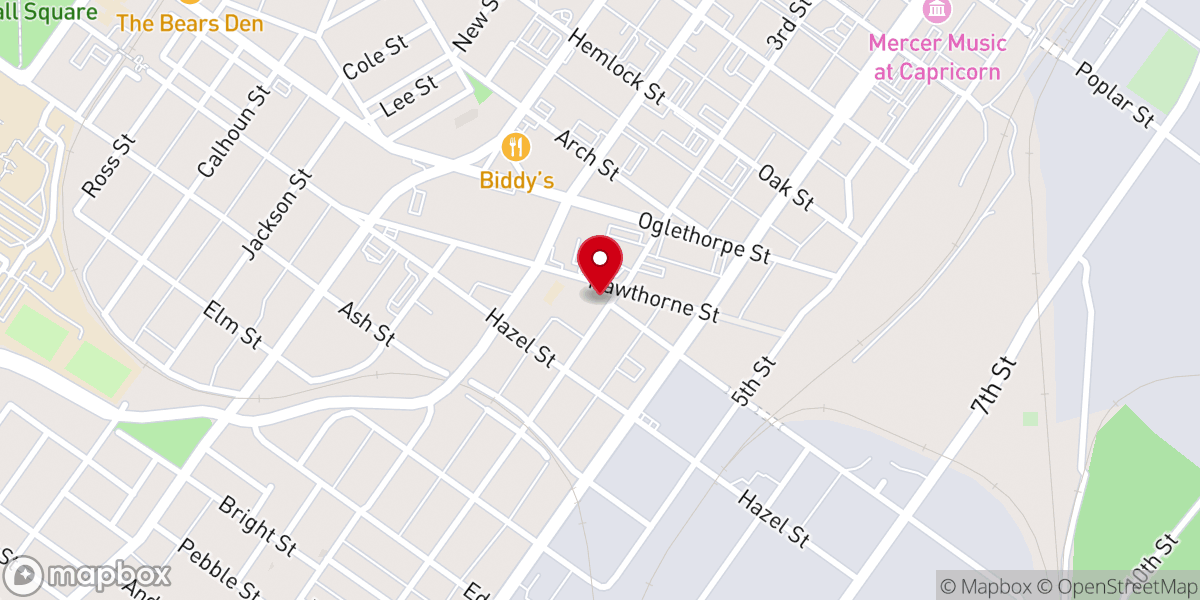 Map showing location of Fulton Baptist Church