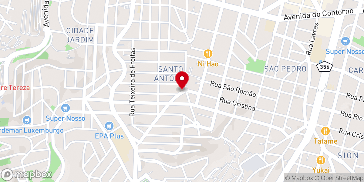 Map showing location of Central Sede