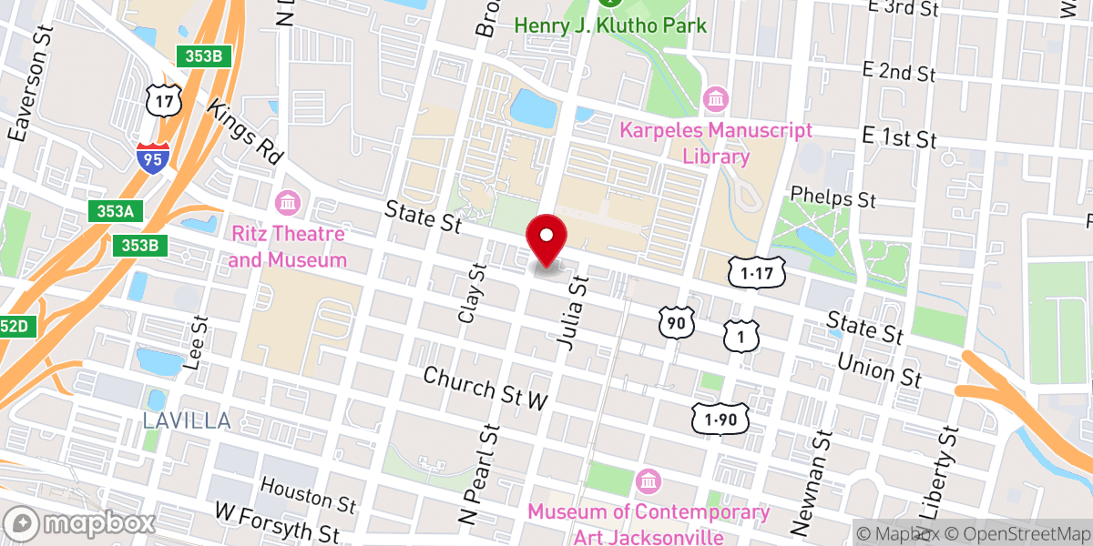 Map showing location of Saint Phillips Episcopal Church