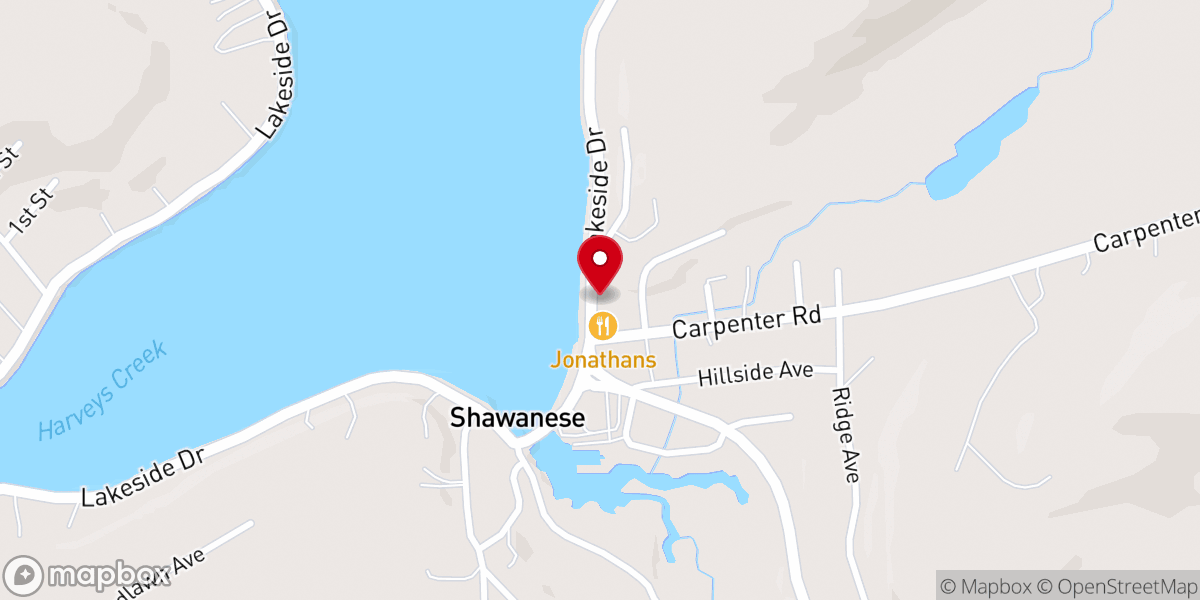 Map showing location of Jones' Potato Pancakes