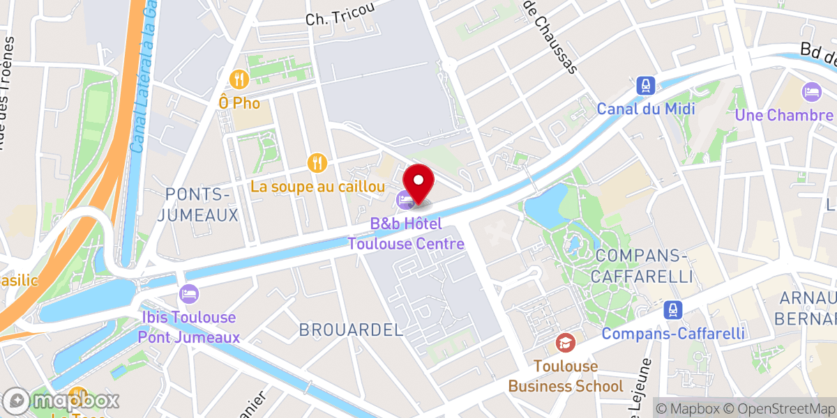 Map showing location of ADVENTISTES DU 7e JOUR MOUVEMENT DE RÉFORME / Champ français / Église Locale de Toulouse