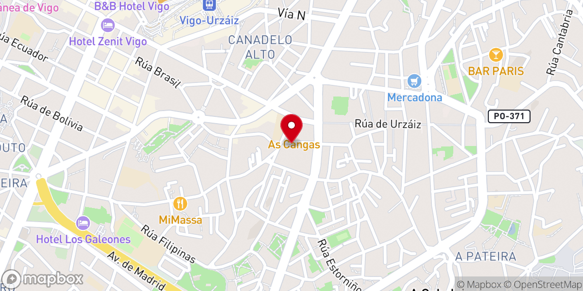 Map showing location of Parroquia de San Pablo
