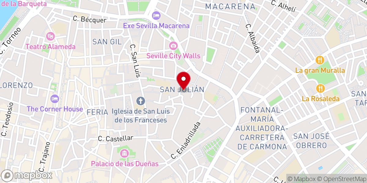 Map showing location of Hermandad de la Hiniesta