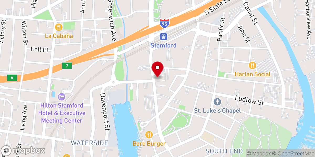 Map showing location of Holy Name of Jesus