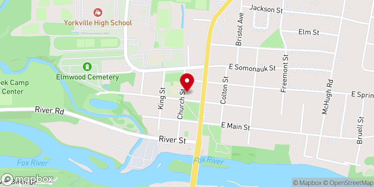 Map showing location of Chapel On the Green