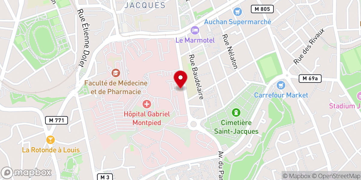 Map showing location of Saint Jacques Loucheur