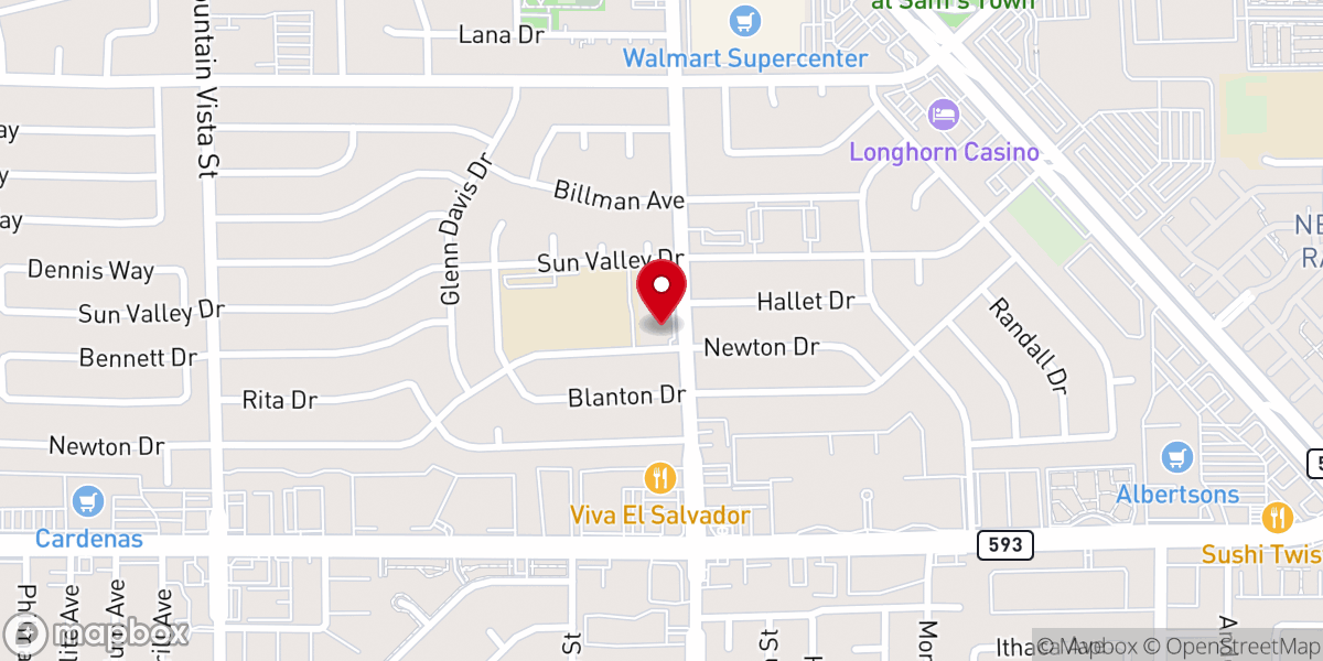 Map showing location of St Matthew's Episcopal Church