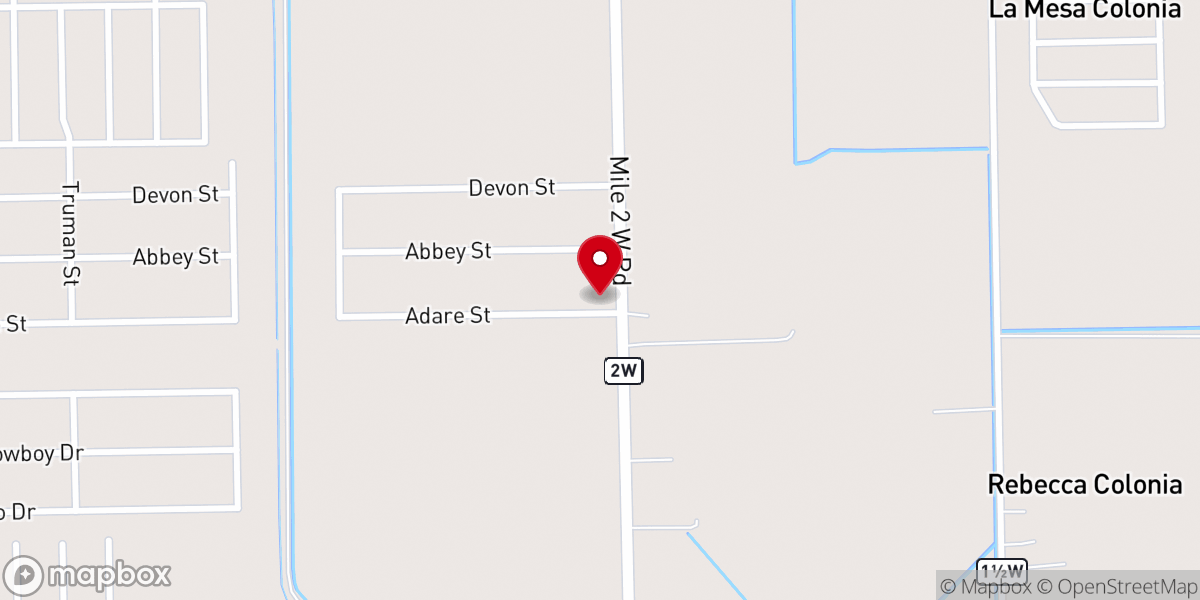 Map showing location of Senda De Vida Church