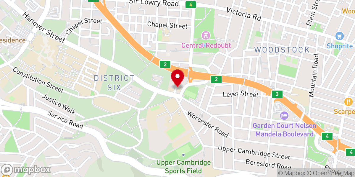 Map showing location of Holy Cross Catholic Church