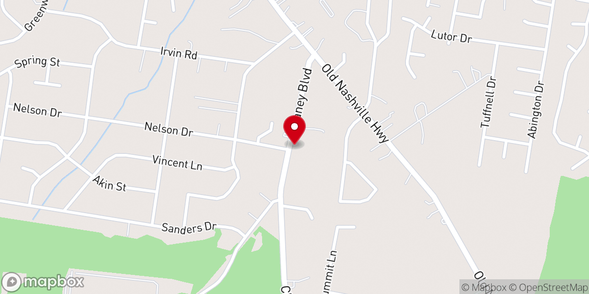 Map showing location of First Community Mb Church