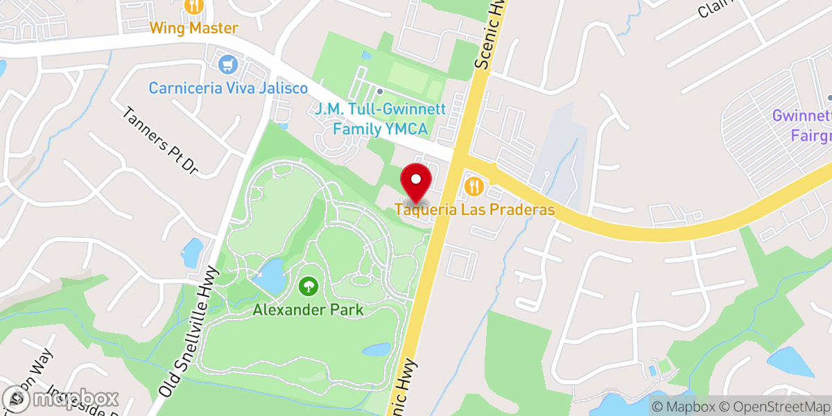 Map showing location of El Redil Presbyterian Church