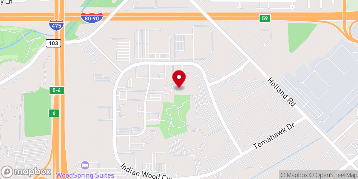 Map showing location of TOLEDO CHURCH OF GOD (Seventh Day)