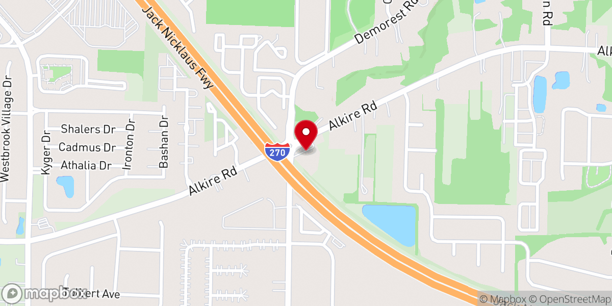 Map showing location of Faith Community Grove City