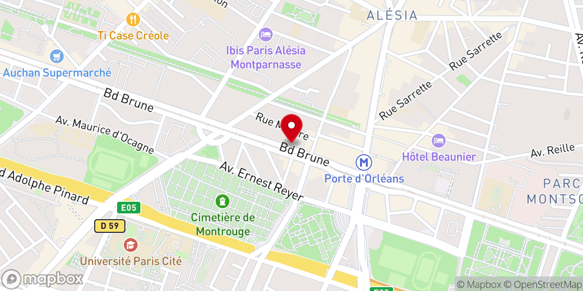 Map showing location of Chapelle Saint Paul