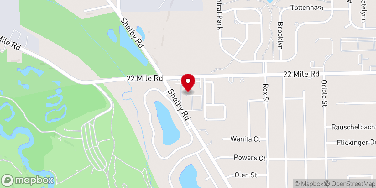Map showing location of St. Lawrence Church