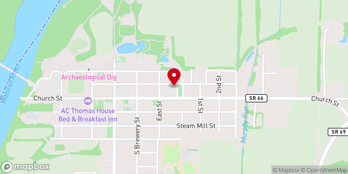 Map showing location of Johnson United Methodist Church