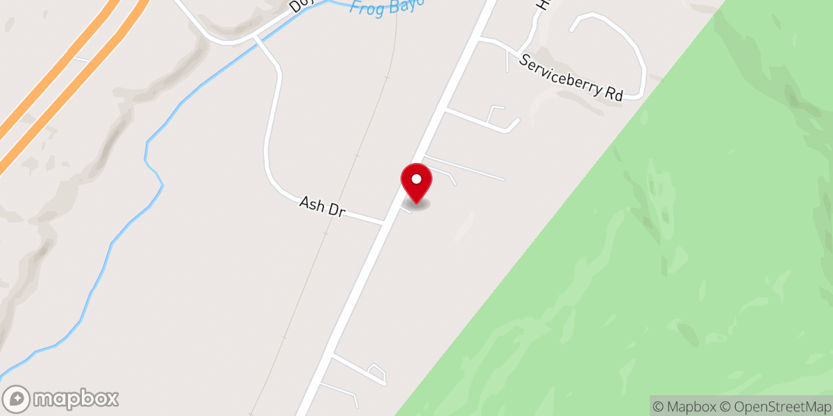 Map showing location of Mountainburg First Assembly of God - Food Pantry