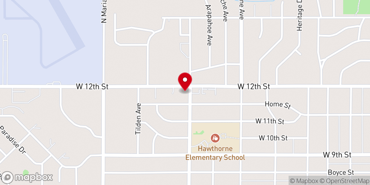 Map showing location of Hastings Church of Christ