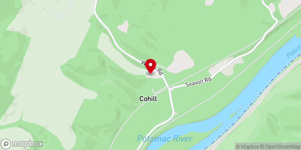 Map showing location of Catalpa United Methodist Church