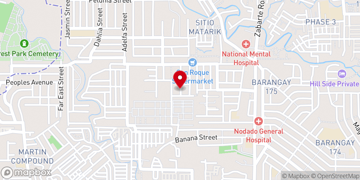 Map showing location of Bethany Baptist Church Camarin Caloocan City