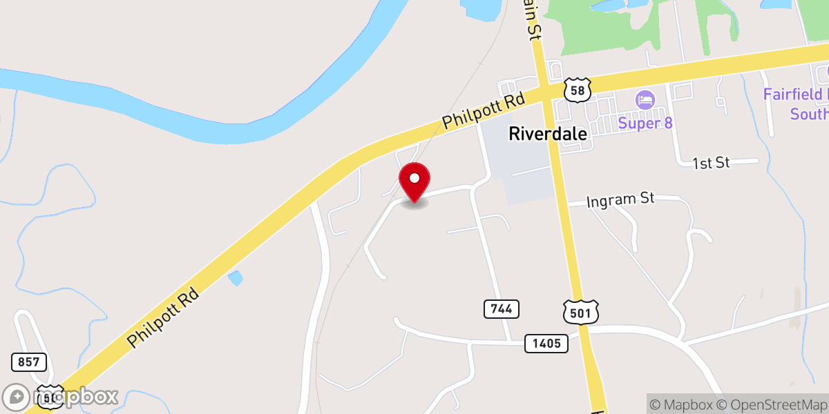 Map showing location of St Michael's AME Church