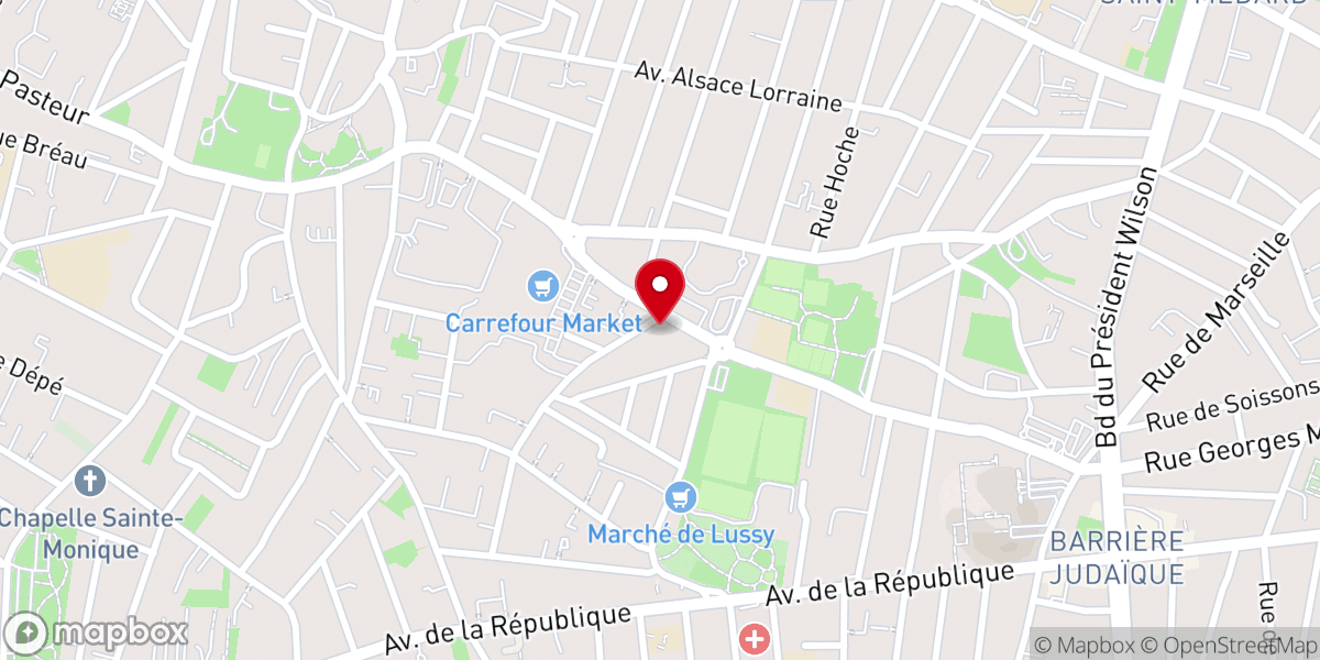 Map showing location of Communauté Ste Famille