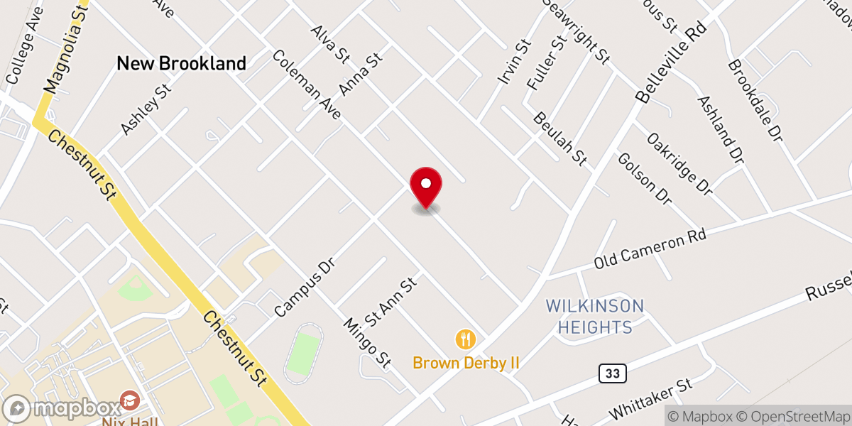 Map showing location of Pilgrim Glorious Church of God